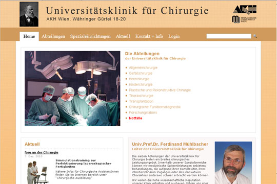 Universitätsklinik für Chirurgie, Wien