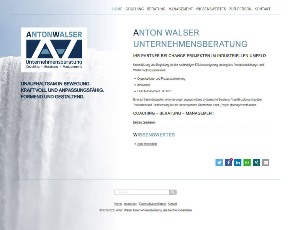 Anton Walser Unternehmensberatung
