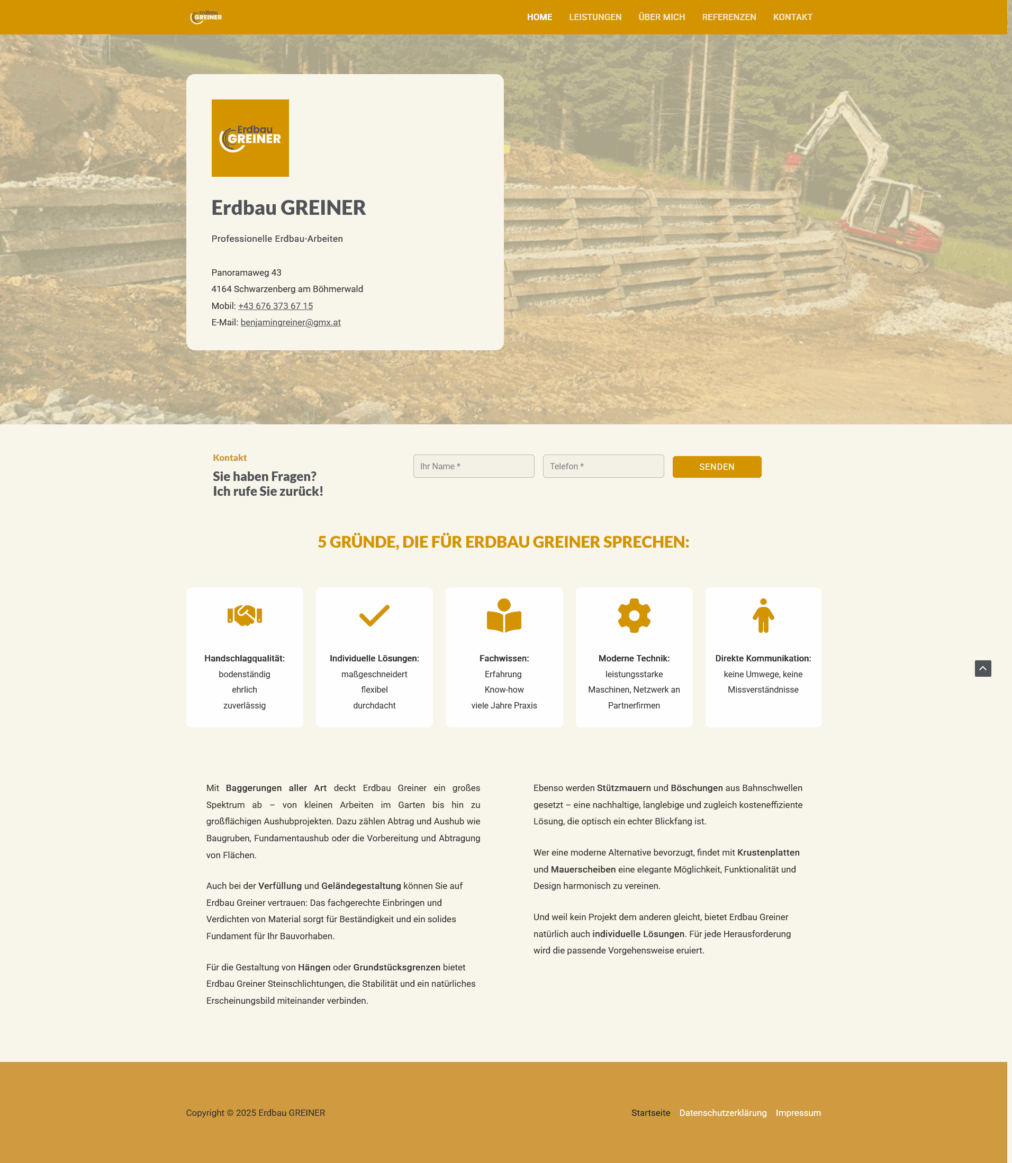 Erdbau Greiner